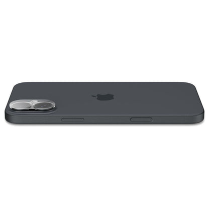 Zaštitna folija za zadnju kameru Spigen GlastR Optik za Apple iPhone 16 Plus / 16, Kaljeno staklo, Set od 2 komada, Providna AGL07923