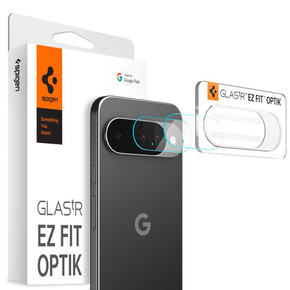 Zaštitna folija za zadnju kameru Spigen GlastR Optik za Google Pixel 10, Kaljeno staklo, Set od 2 komada, Providna AGL09661