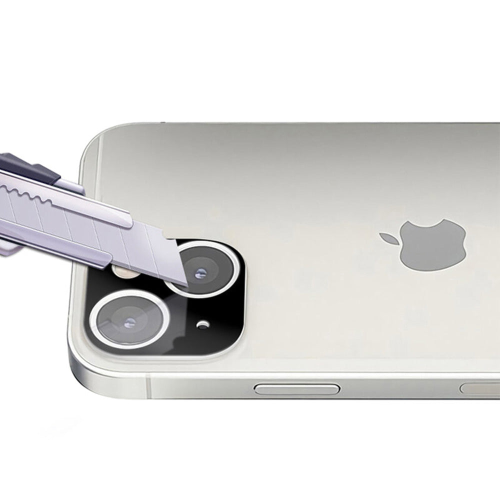 Zaštitna folija za zadnju kameru Techsuit za Apple iPhone 13 mini / 13, Kaljeno staklo, Crna