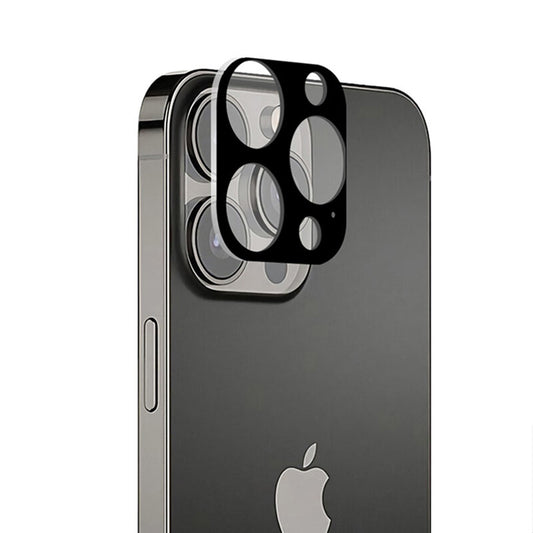 Zaštitna folija za zadnju kameru Techsuit za Apple iPhone 13 Pro Max / 13 Pro, Kaljeno staklo, Crna