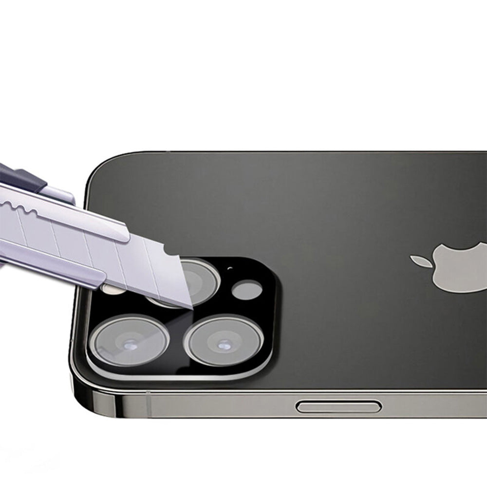 Zaštitna folija za zadnju kameru Techsuit za Apple iPhone 13 Pro Max / 13 Pro, Kaljeno staklo, Crna