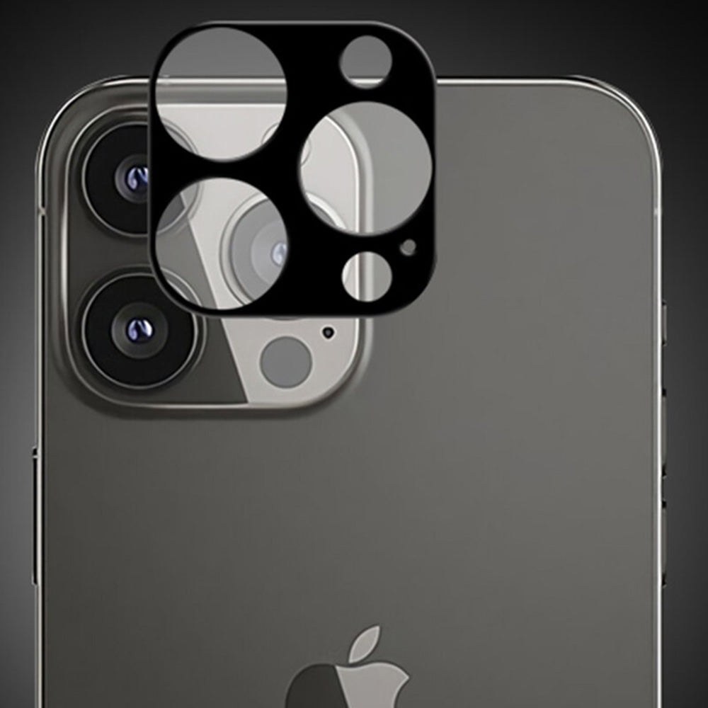 Zaštitna folija za zadnju kameru Techsuit za Apple iPhone 13 Pro Max / 13 Pro, Kaljeno staklo, Crna