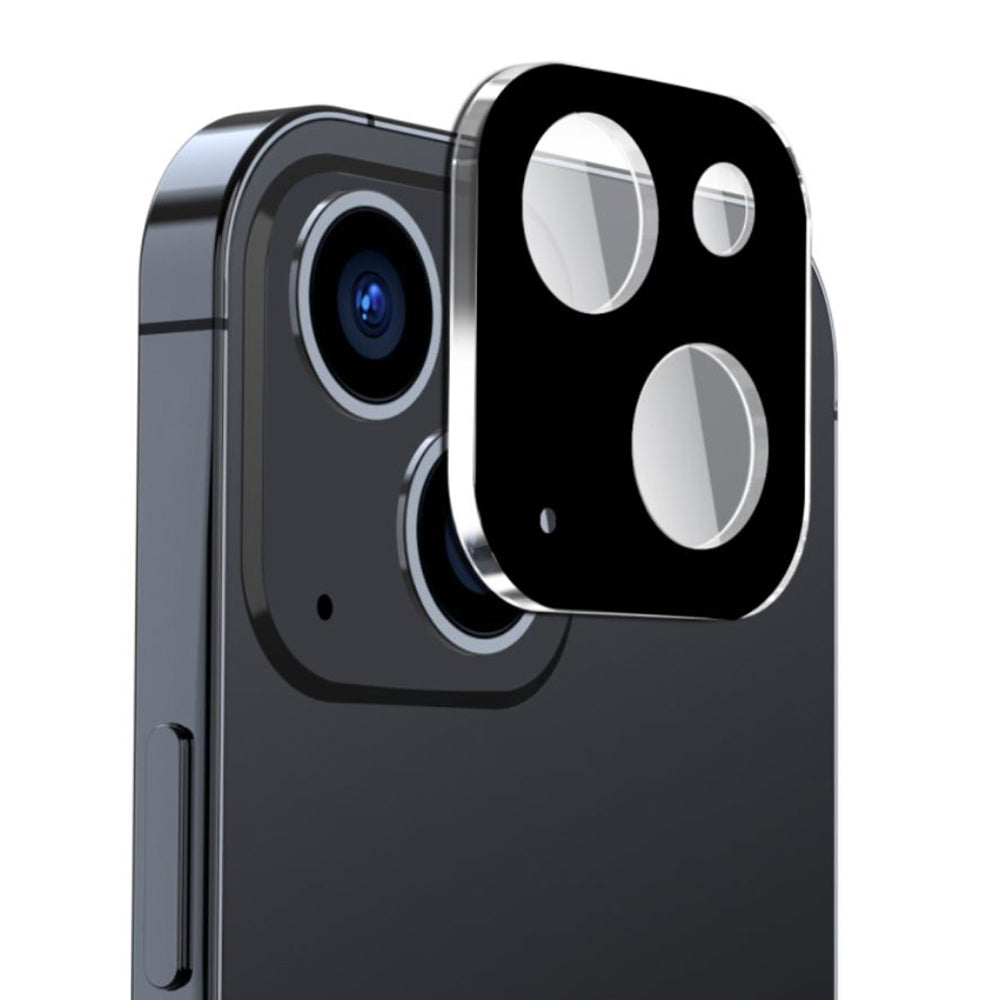 Zaštitna folija za zadnju kameru Techsuit za Apple iPhone 15 Plus / 15, Kaljeno staklo, Crna