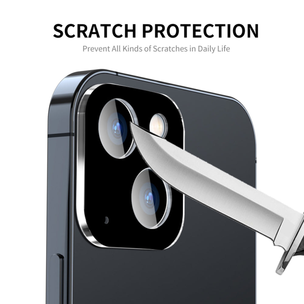 Zaštitna folija za zadnju kameru Techsuit za Apple iPhone 15 Plus / 15, Kaljeno staklo, Crna