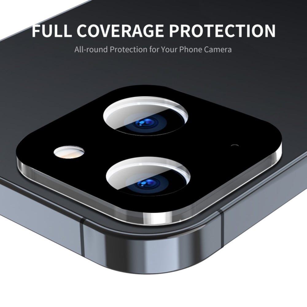 Zaštitna folija za zadnju kameru Techsuit za Apple iPhone 15 Plus / 15, Kaljeno staklo, Crna