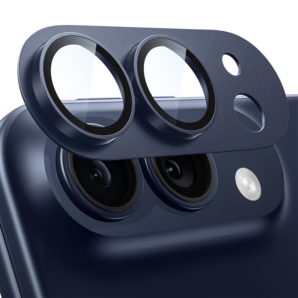 Techsuit zaštitno staklo za zadnju kameru za Apple iPhone Duo, kaljeno staklo, tamnoplavo