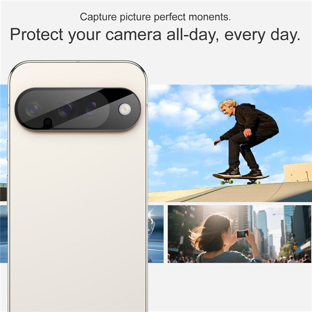 Zaštitna folija za zadnju kameru Techsuit za Google Pixel 10, kaljeno staklo, crna