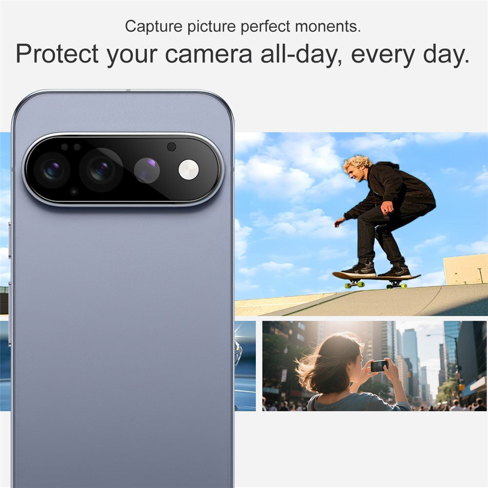Zaštitna folija za zadnju kameru Techsuit za Google Pixel 11 Pro, kaljeno staklo, crna