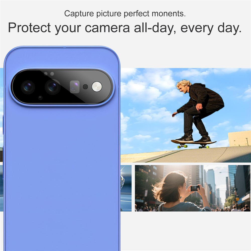 Zaštitna folija za zadnju kameru Techsuit za Google Pixel 11, Kaljeno staklo, Crna