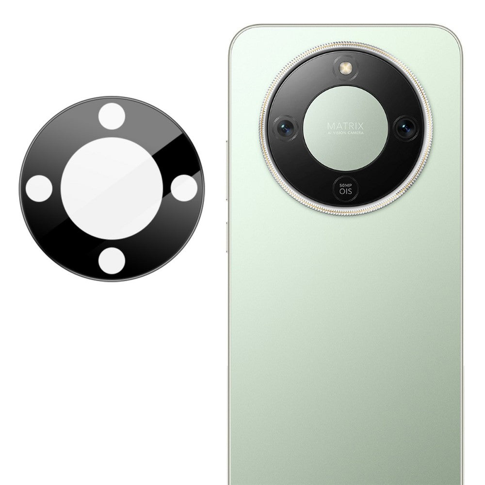 Folija za zaštitu zadnje kamere Techsuit za Honor Magic8 Lite, Kaljeno staklo, Crna