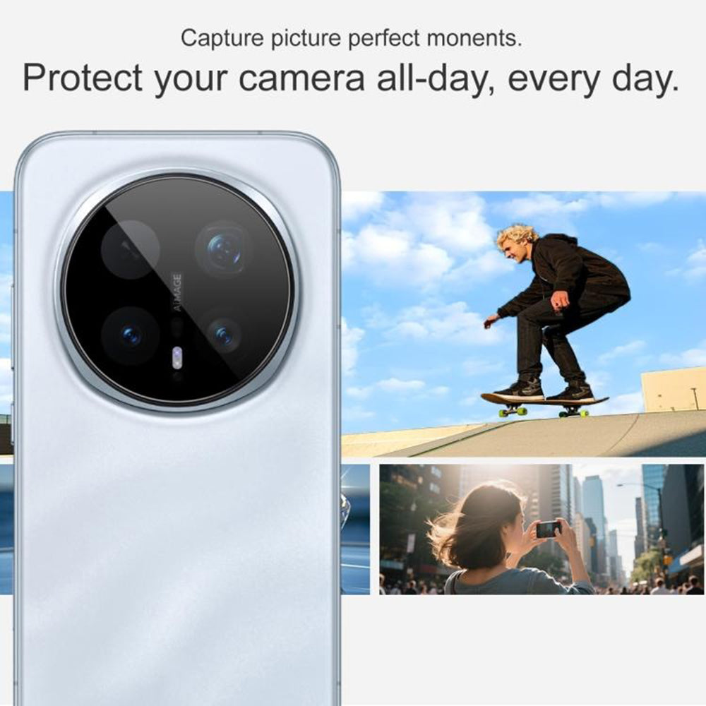 Folija za zaštitu zadnje kamere Techsuit za Honor Magic8 Pro, Kaljeno staklo, Crna