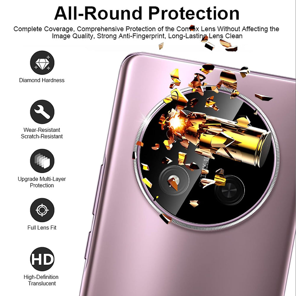 Zaštitna folija za zadnju kameru Techsuit za Honor X9c / Magic7 Lite, kaljeno staklo, crna