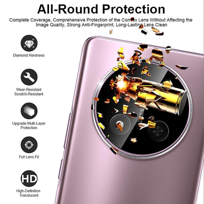 Zaštitna folija za zadnju kameru Techsuit za Honor X9c / Magic7 Lite, kaljeno staklo, crna