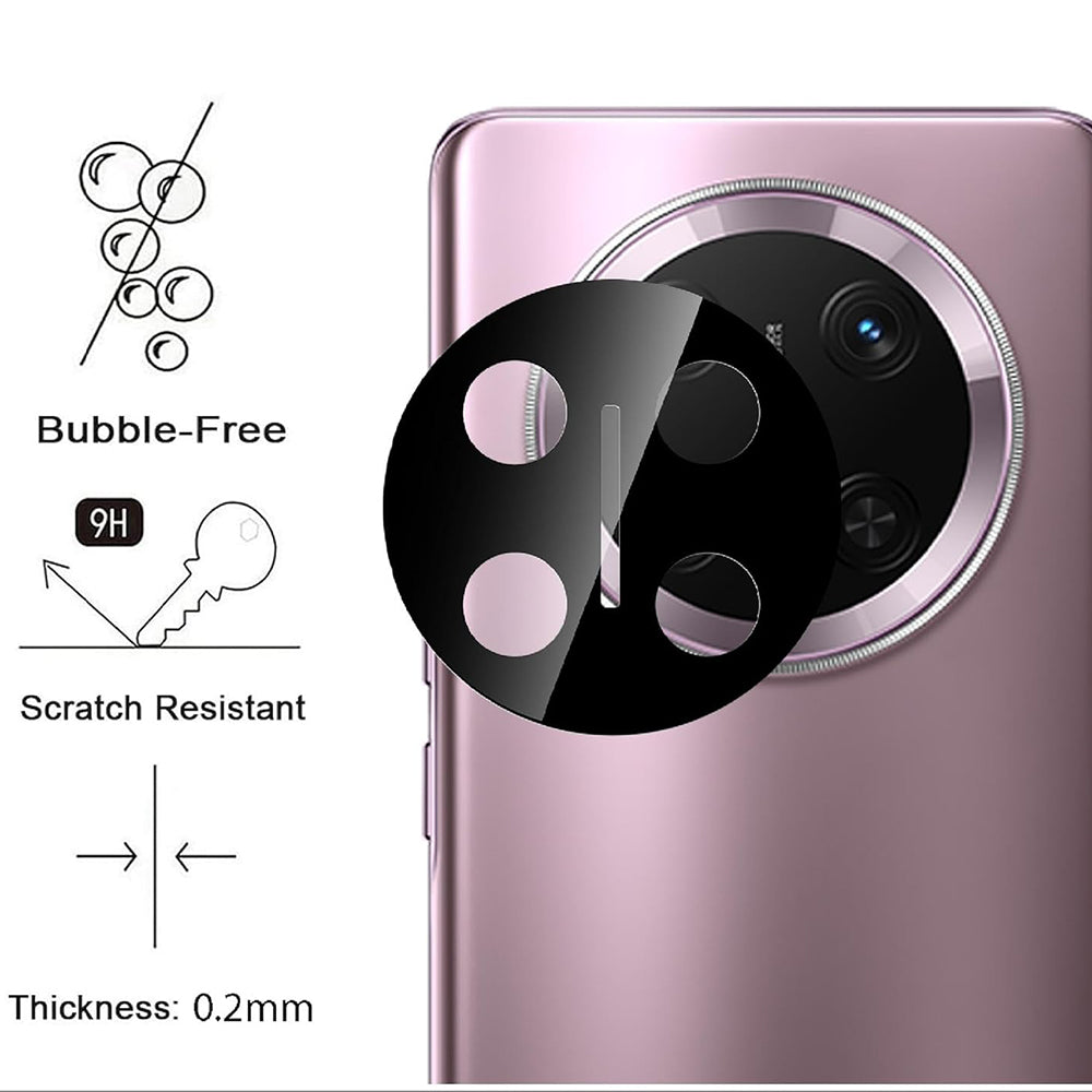 Zaštitna folija za zadnju kameru Techsuit za Honor X9c / Magic7 Lite, kaljeno staklo, crna