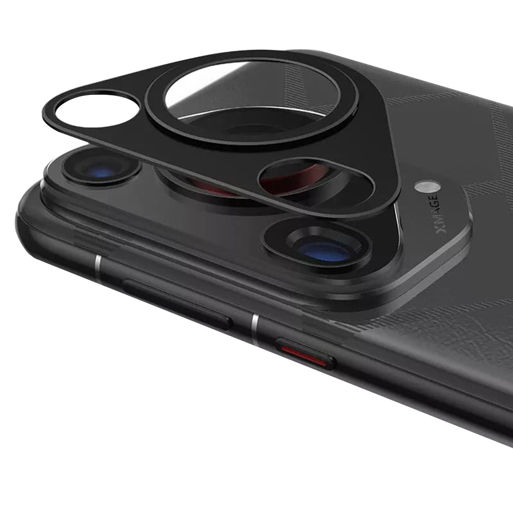 Folija za zaštitu zadnje kamere Techsuit za Huawei Pura 70 Ultra, Kaljeno staklo, Crna