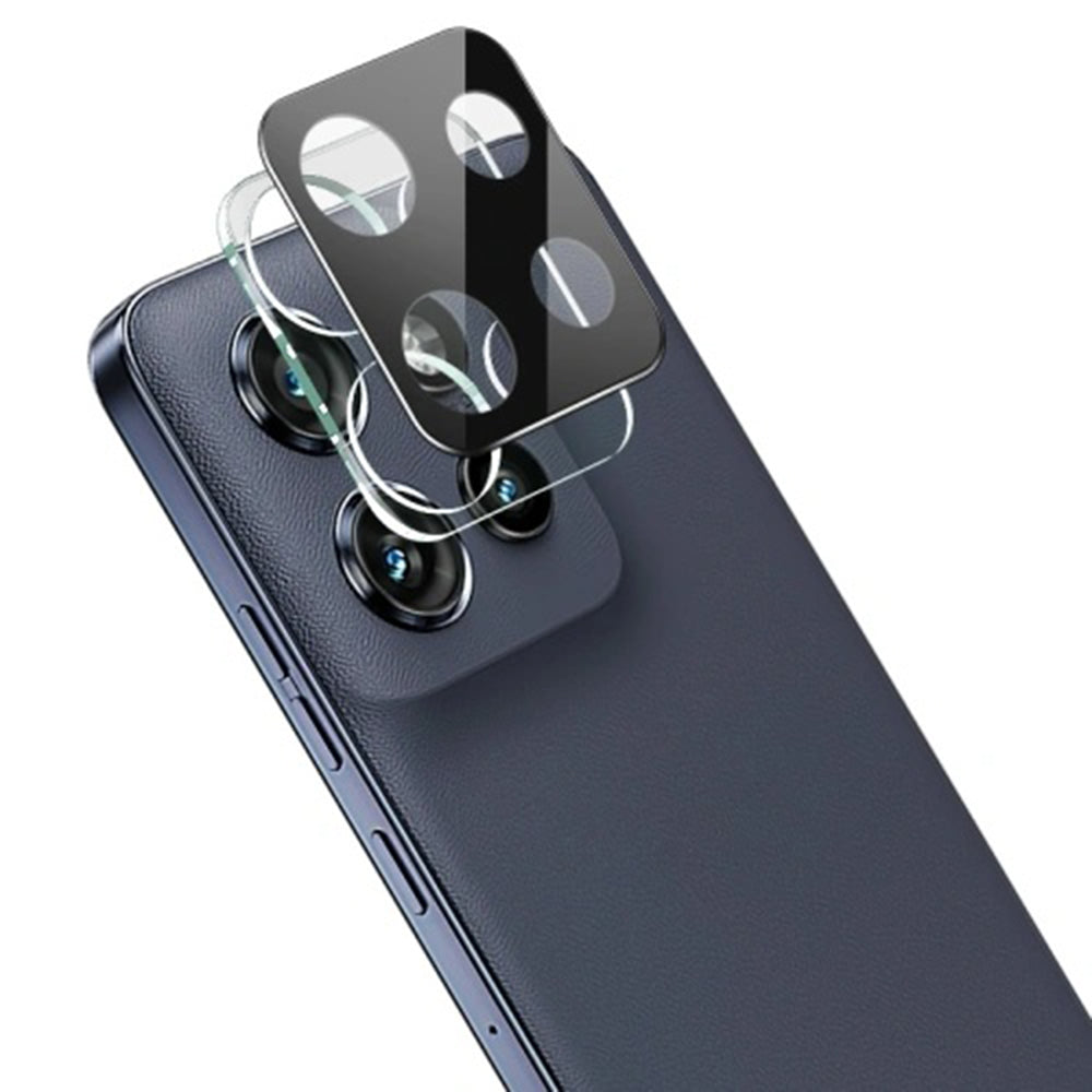 Zaštitna folija za zadnju kameru Techsuit za Motorola Moto G86, Kaljeno staklo, Crna