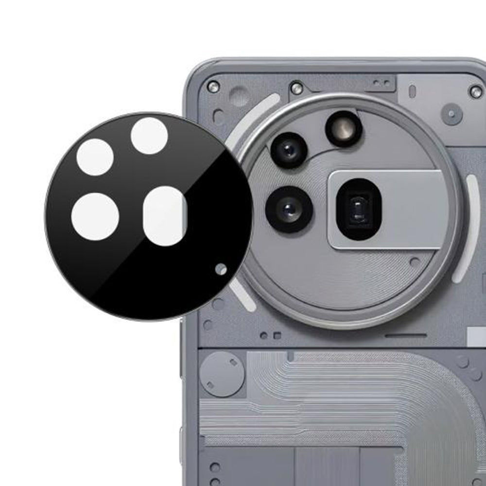 Zaštitna folija za zadnju kameru Techsuit za Nothing Phone (3a) Pro, kaljeno staklo, crna