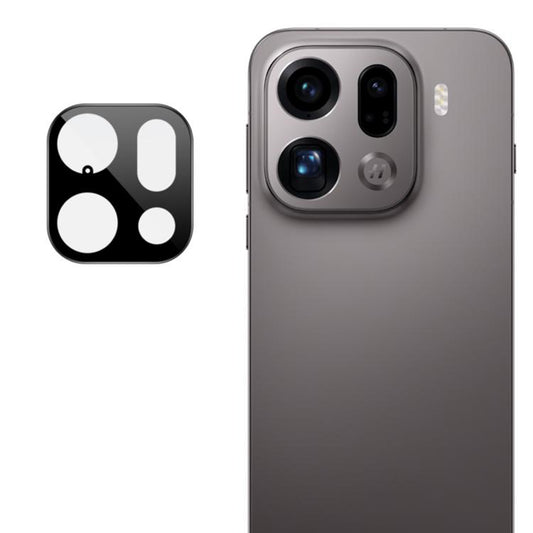 Folija za zaštitu zadnje kamere Techsuit za Oppo Find X9 Pro, Kaljeno staklo, Crna