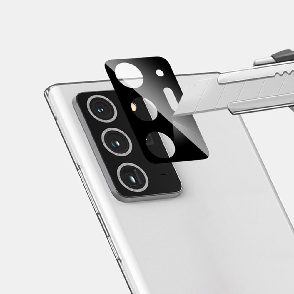 Zaštitna folija za zadnju kameru Techsuit za Samsung Galaxy Note 20 Ultra 5G N986 / Note 20 Ultra N985, Kaljeno staklo, Crna