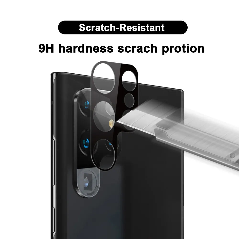 Zaštitna folija za zadnju kameru Techsuit za Samsung Galaxy S23 Ultra S918, Kaljeno staklo, Crna
