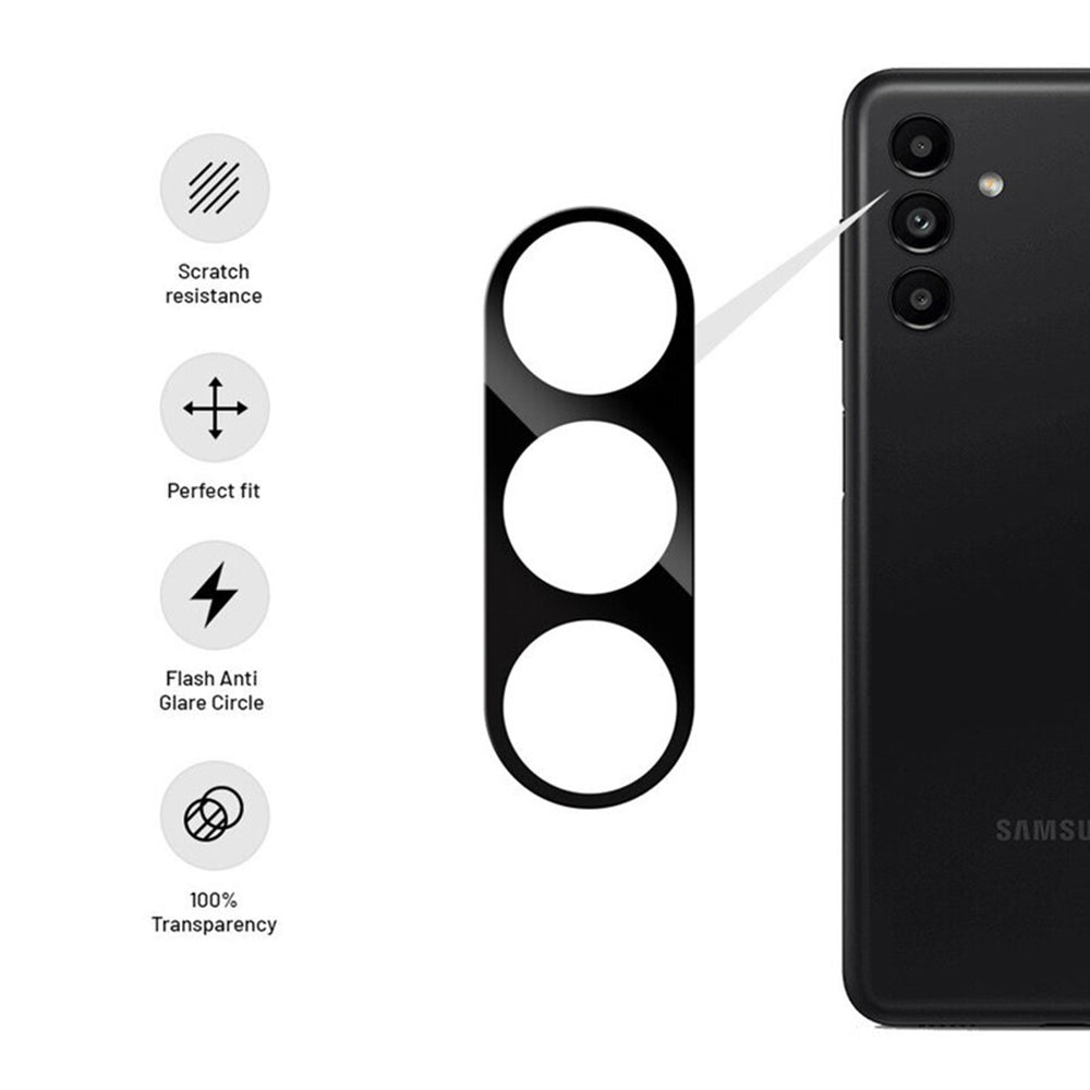 Zaštitna folija za zadnju kameru Techsuit za Samsung Galaxy S24+ S926, Kaljeno staklo, Crna