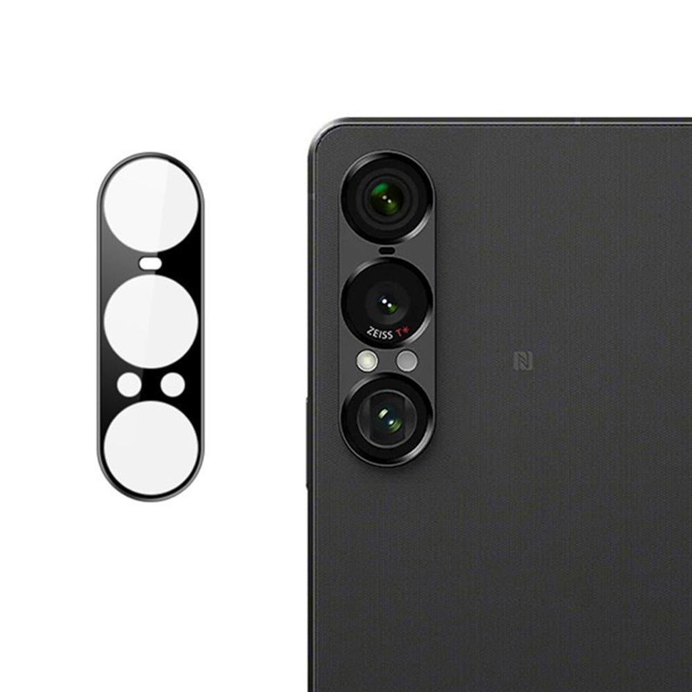 Zaštitna folija za zadnju kameru Techsuit za Sony Xperia 1 VII, Kaljeno staklo, Crna