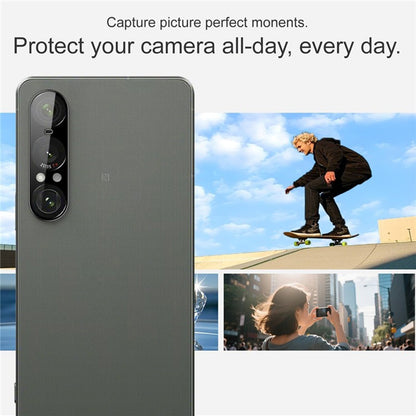 Zaštitna folija za zadnju kameru Techsuit za Sony Xperia 1 VII, Kaljeno staklo, Crna