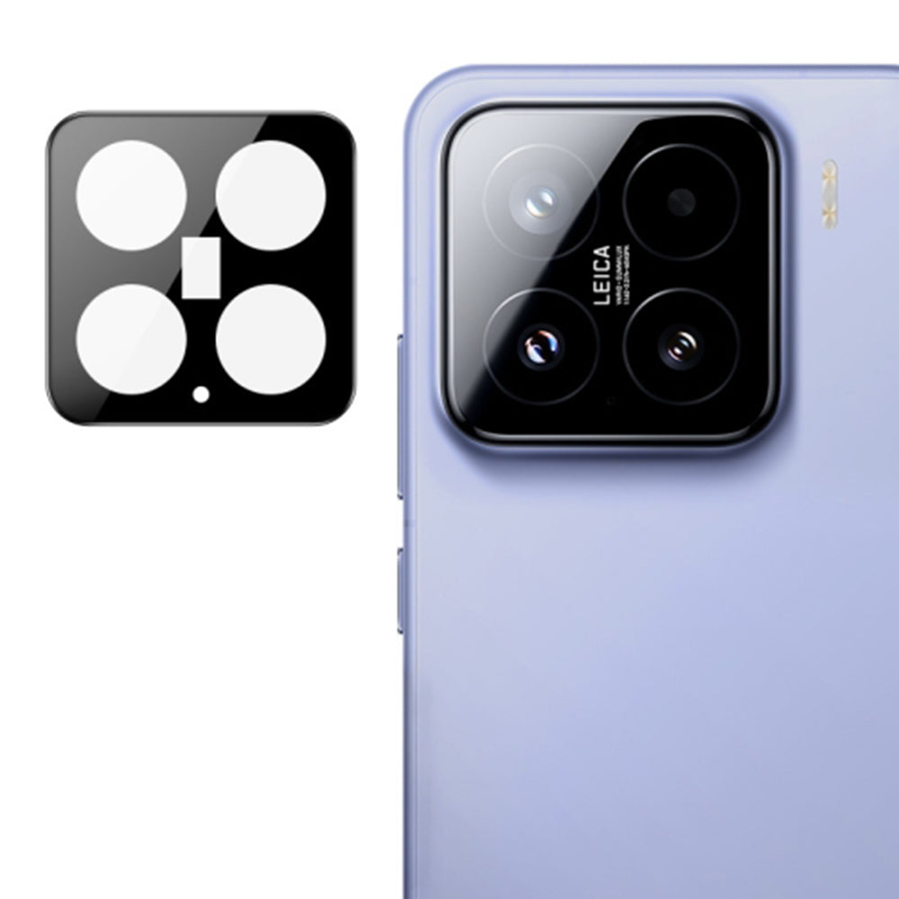 Zaštitna folija za zadnju kameru Techsuit za Xiaomi 15, Kaljeno staklo, Crna