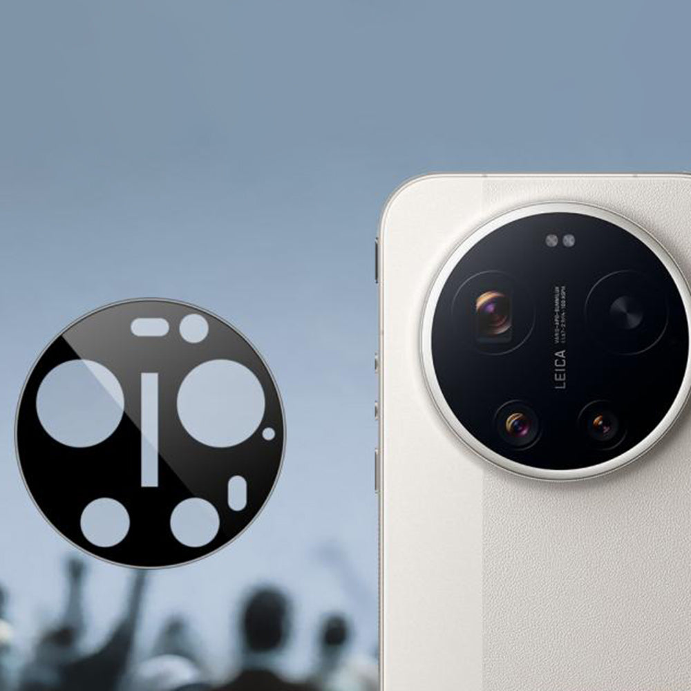 Folija za zaštitu zadnje kamere Techsuit za Xiaomi 17 Ultra, Kaljeno staklo, Crna