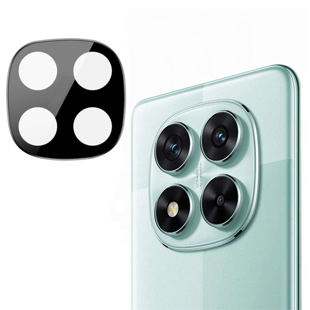 Zaštitna folija za zadnju kameru Techsuit za Xiaomi Poco X7 / Redmi Note 14 Pro 5G, Kaljeno staklo, Crna