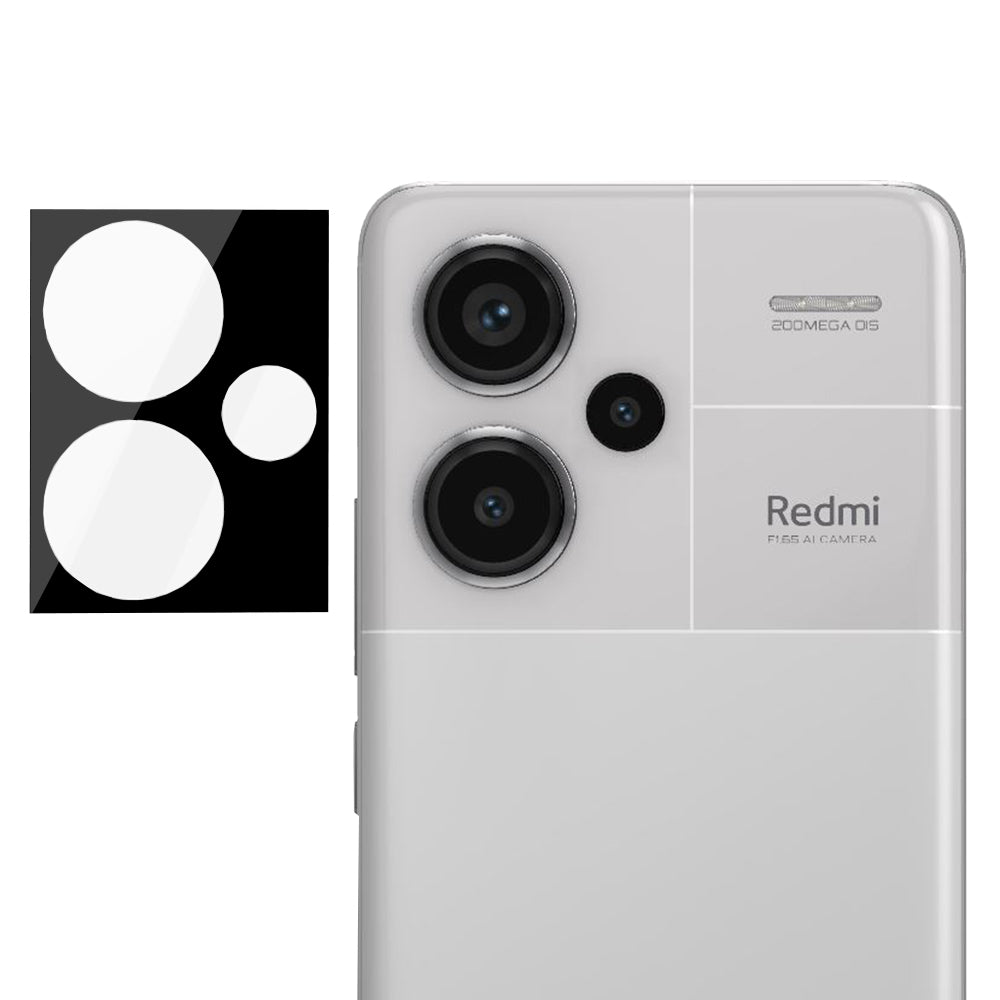Zaštitna folija za zadnju kameru Techsuit za Xiaomi Redmi Note 13 Pro+, Kaljeno staklo, Crna