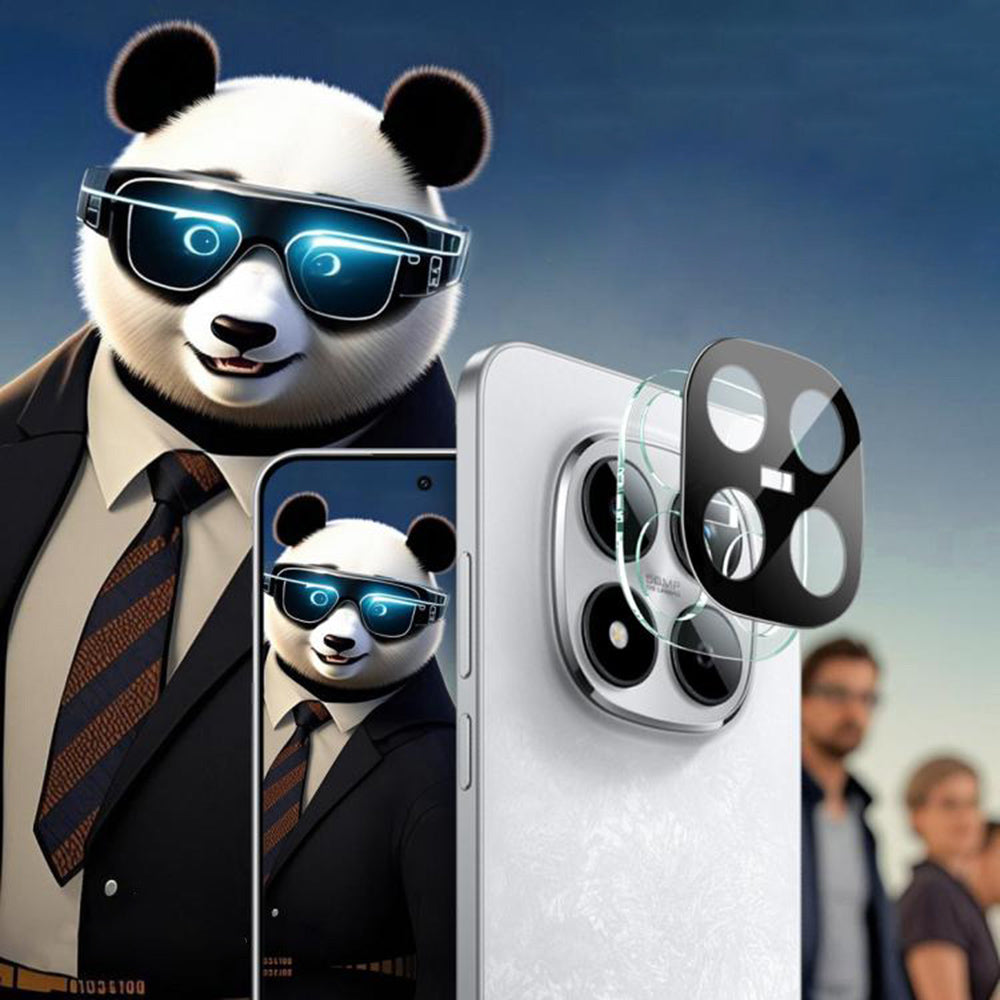 Zaštitna folija za zadnju kameru Techsuit za Xiaomi Redmi Note 15 Pro 5G, Kaljeno staklo, Crna