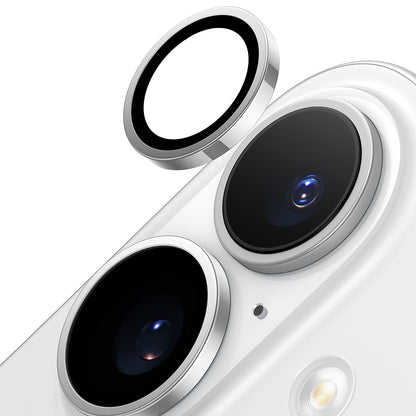 Folija za zaštitu zadnje kamere Torras Lensguard za Apple iPhone 16 Plus / 16, Kaljeno staklo, Metalik siva