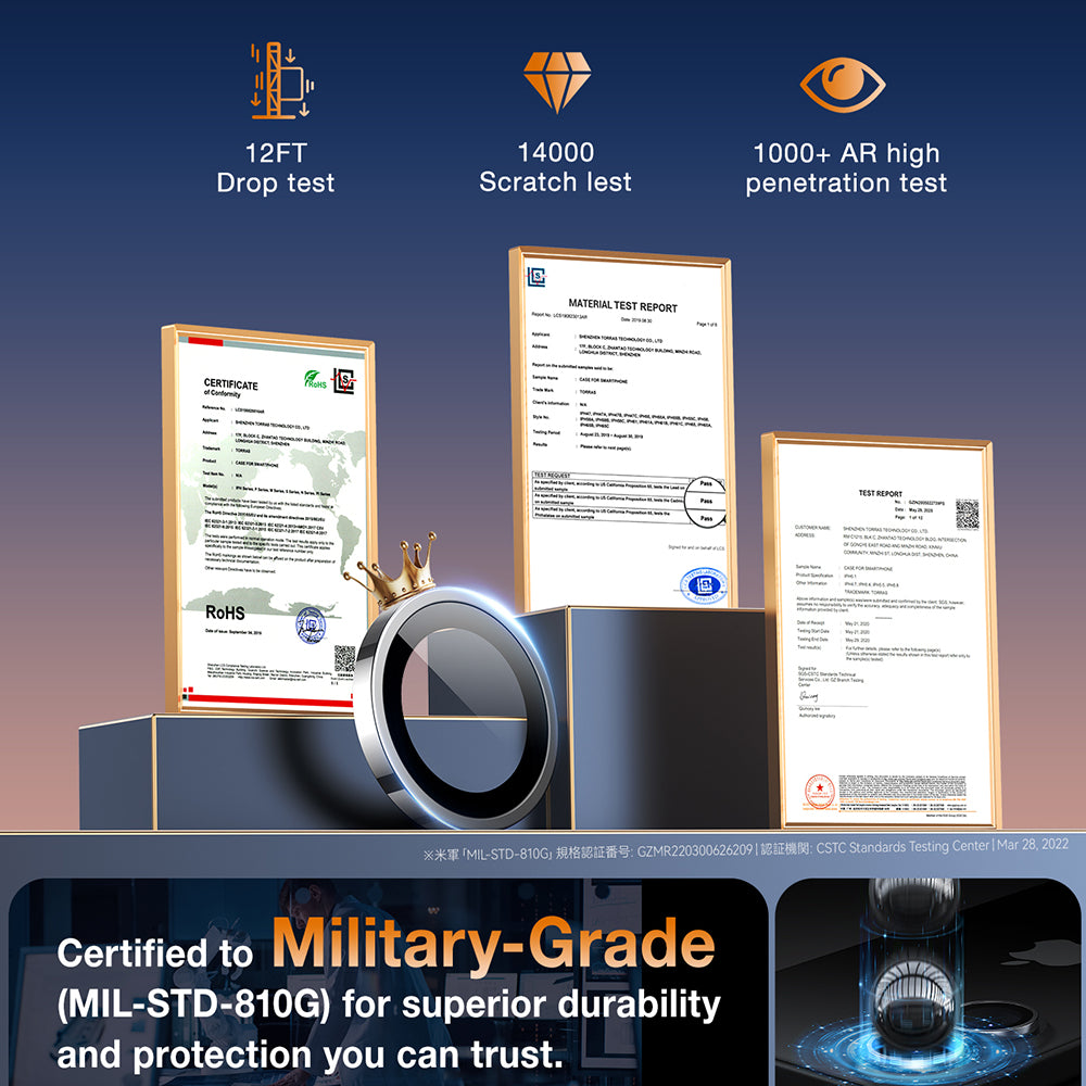 Folija za zaštitu zadnje kamere Torras Lensguard za Apple iPhone 16 Plus / 16, Kaljeno staklo, Metalik siva