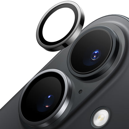 Folija za zaštitu zadnje kamere Torras Lensguard za Apple iPhone 16 Plus / 16, Kaljeno staklo, Crna