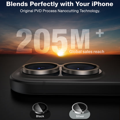 Folija za zaštitu zadnje kamere Torras Lensguard za Apple iPhone 16 Plus / 16, Kaljeno staklo, Crna