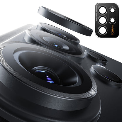 Folija za zaštitu zadnje kamere Torras Lensguard za Samsung Galaxy S26 Ultra, Kaljeno staklo, Crna