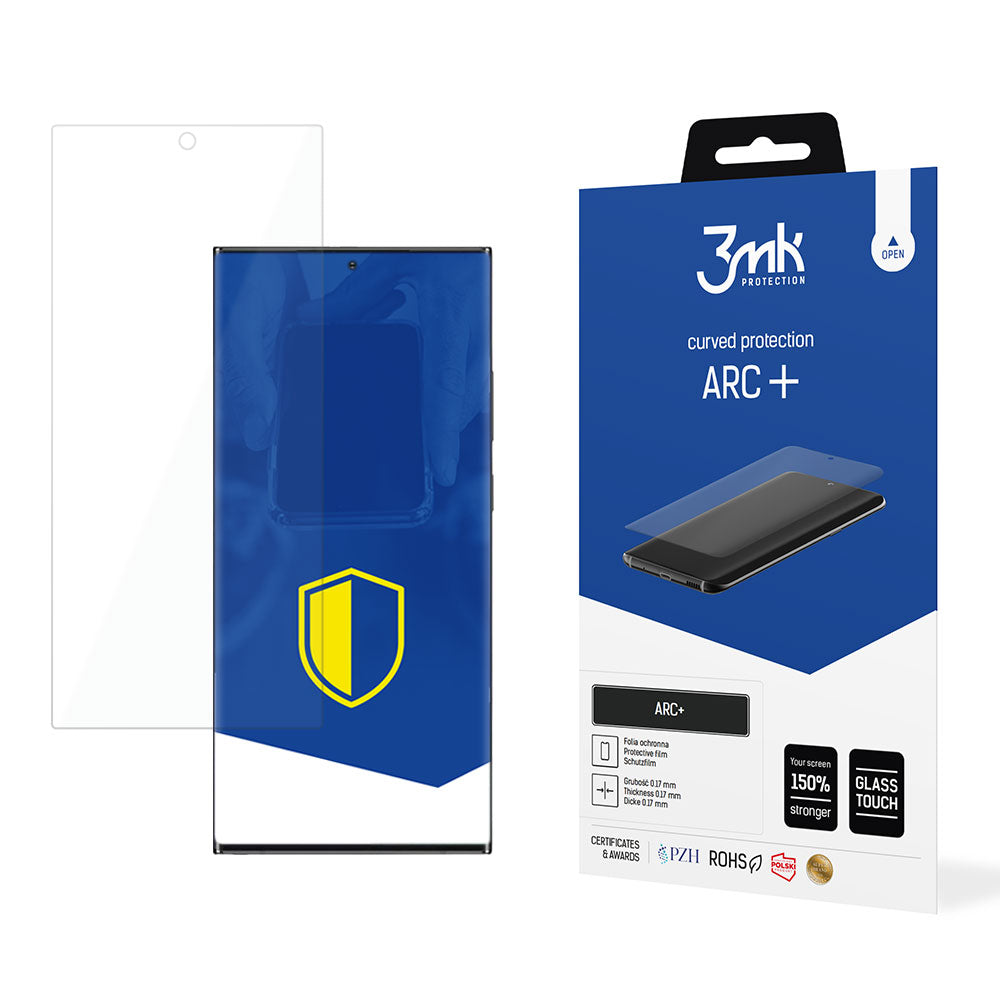 Folija za zaštitu ekrana 3MK ARC+ za Samsung Galaxy S22 Ultra 5G S908, Plastika