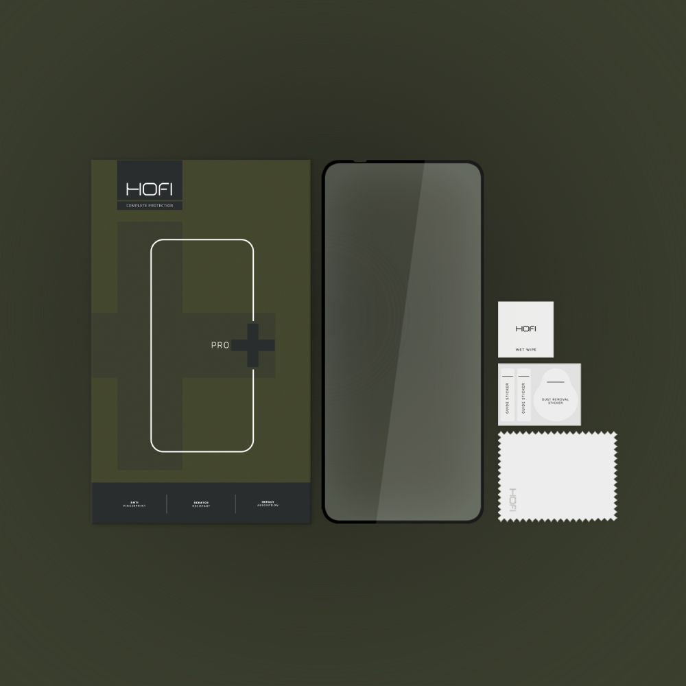 Zaštitna folija za ekran HOFI PRO+ za Motorola Moto G84, Kaljeno staklo, Pun ljepilo, Crna