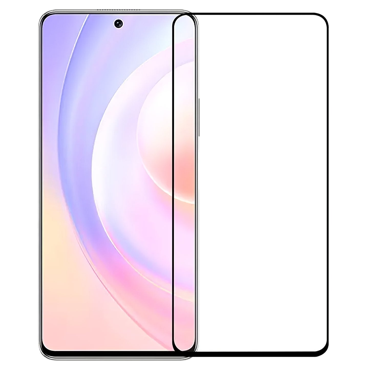 Folija za zaštitu ekrana OEM za Honor X50, Kaljeno staklo, Pun lepak, 5D, Crna