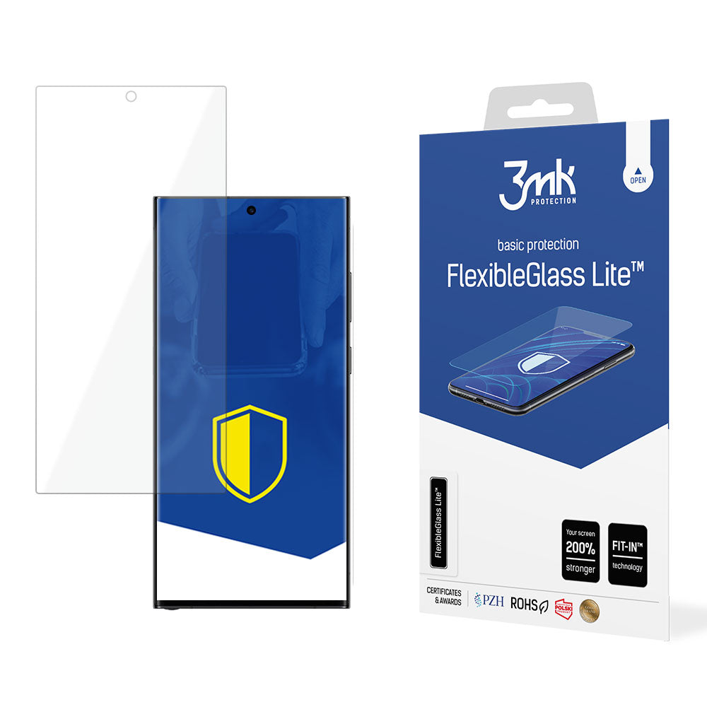 Zaštitna folija za ekran 3MK FlexibleGlass Lite za Samsung Galaxy S24 Ultra S928, Fleksibilno staklo, Full Glue