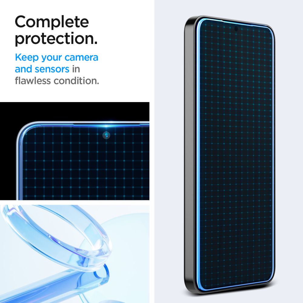 Zaštitna folija za ekran Spigen GlastR EZ FIT za Samsung Galaxy S25+ S936 / S24+ S926, Kaljeno staklo, Full Glue, Set 2 komada AGL07432