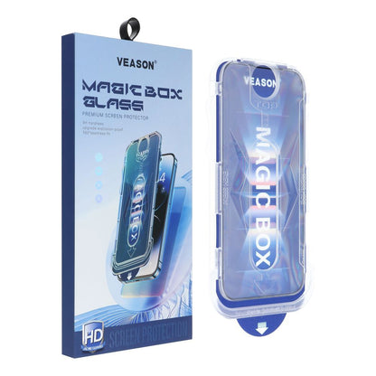 Protective Screen Protector Veason PRO for Apple iPhone 14 Pro Max, Glass Shielded, Full Glue, 6D, Black 