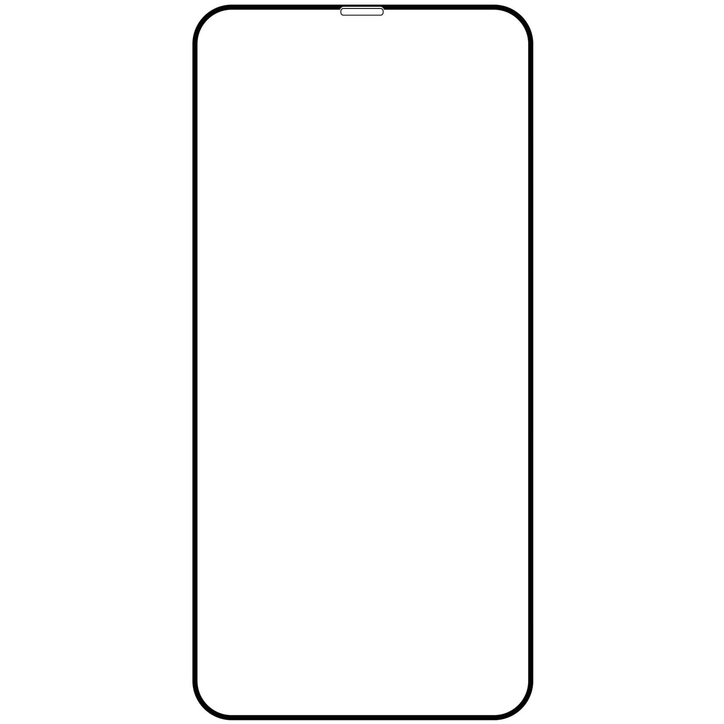 Zaštitna folija za ekran OEM za Apple iPhone 11 Pro Max / XS Max, Kaljeno staklo, Pun ljepilo, 21D, Crna