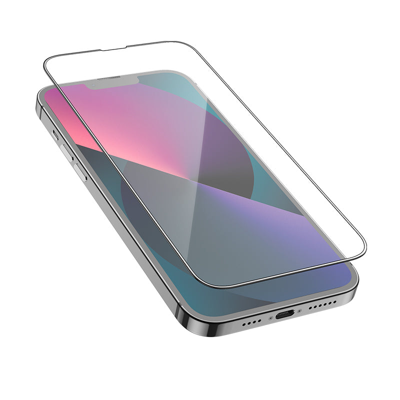 Zaštitna folija za ekran Borofone BF3 za Apple iPhone 13 Pro Max, Kaljeno staklo, Pun ljepilo, Crna