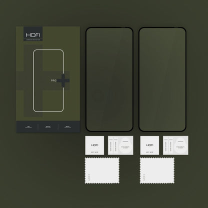 Zaštitna folija za ekran HOFI Glass PRO+ za Motorola Edge 50 Neo, Kaljeno staklo, Pun ljepilo, Set od 2 komada, 2.5D, Crna