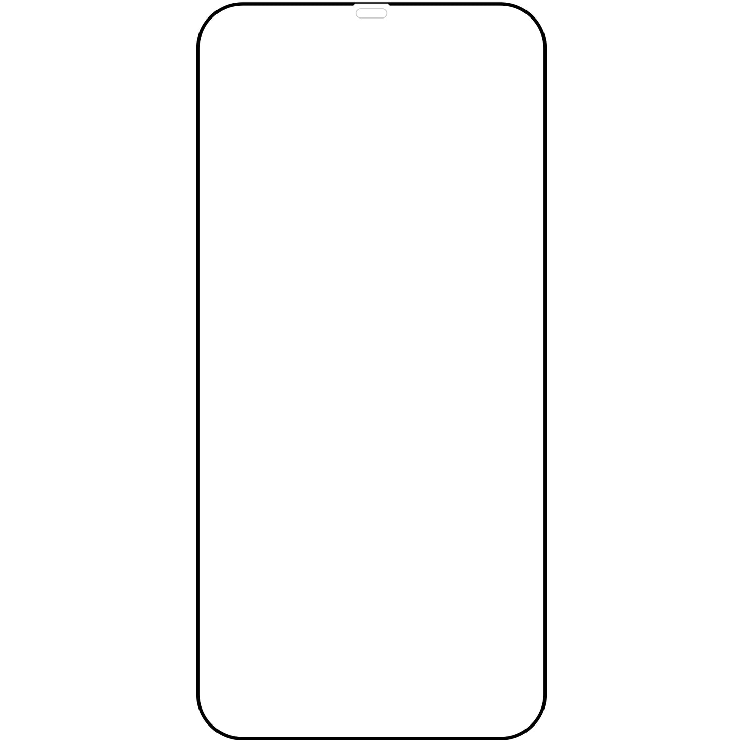 Zaštitna folija za ekran OEM za Apple iPhone 11 Pro / XS / X, Kaljeno staklo, Pun ljepilo, Crna