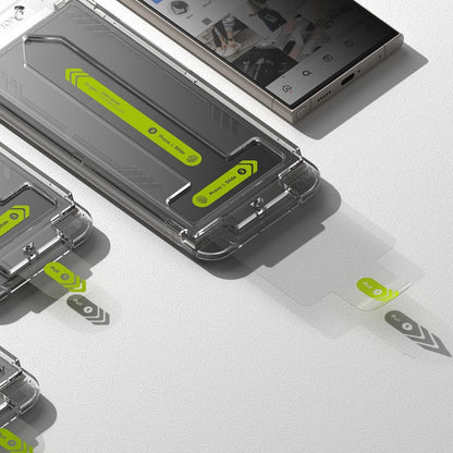 Folija za zaštitu ekrana Privacy Ringke Easy Slide za Samsung Galaxy S24 Ultra S928, Kaljeno staklo, Pun lepak, Set od 2 komada