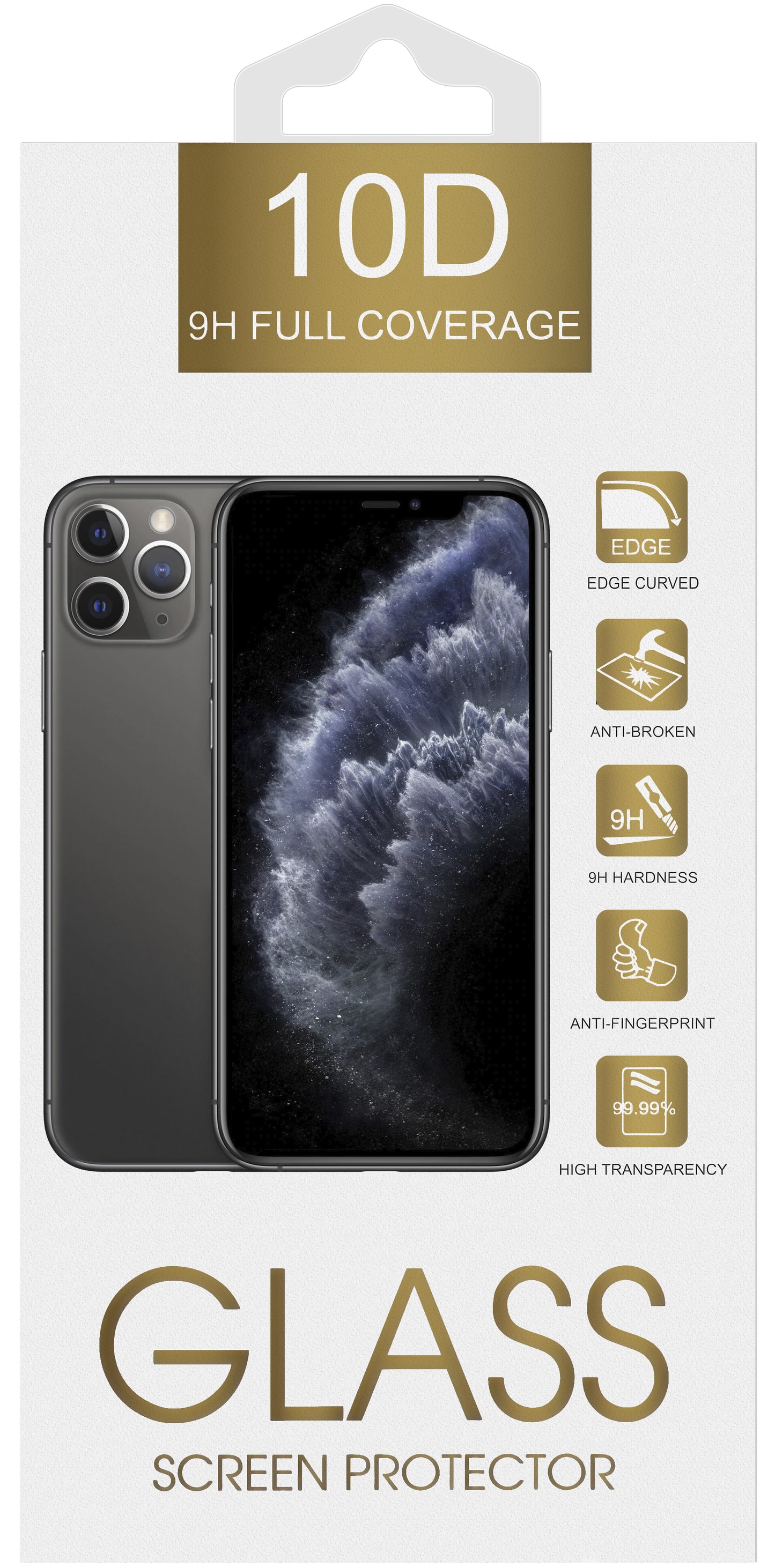 Zaštitna folija za ekran OEM za Samsung Galaxy A26 A266 / A16 5G A166 / A16 4G A165 / M16 M166, Kaljeno staklo, Full Glue, 10D, Crna