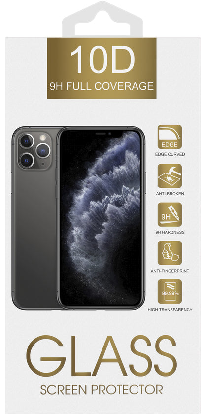 Zaštitna folija za ekran OEM za Samsung Galaxy A26 A266 / A16 5G A166 / A16 4G A165 / M16 M166, Kaljeno staklo, Full Glue, 10D, Crna